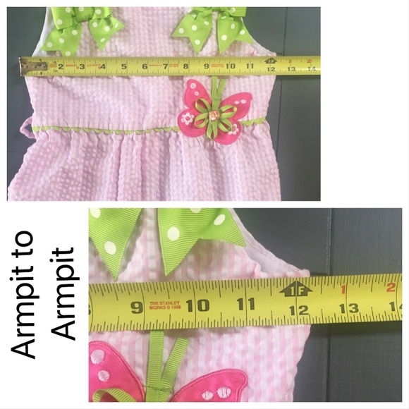 RARE EDITIONS Girls 6x Gingham Sundress - Picture 9 of 12